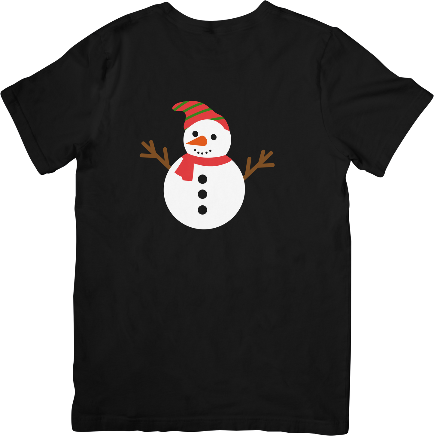 Short sleeve T-shirt of a snowman