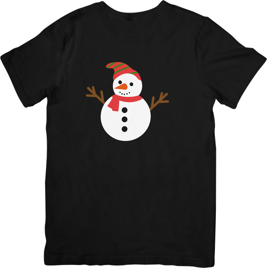 Short sleeve T-shirt of a snowman