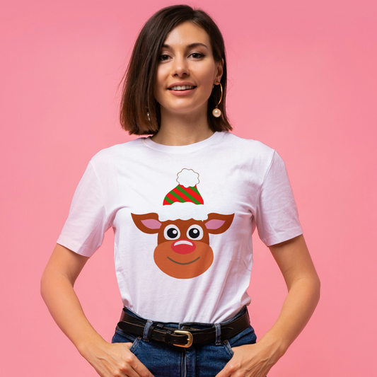 Short sleeve T-shirt of a reindeer