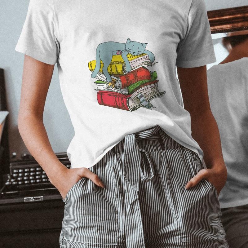 Short Sleeve T-shirt of the reader cat