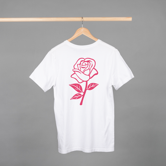 Short sleeve T-shirt of a rose