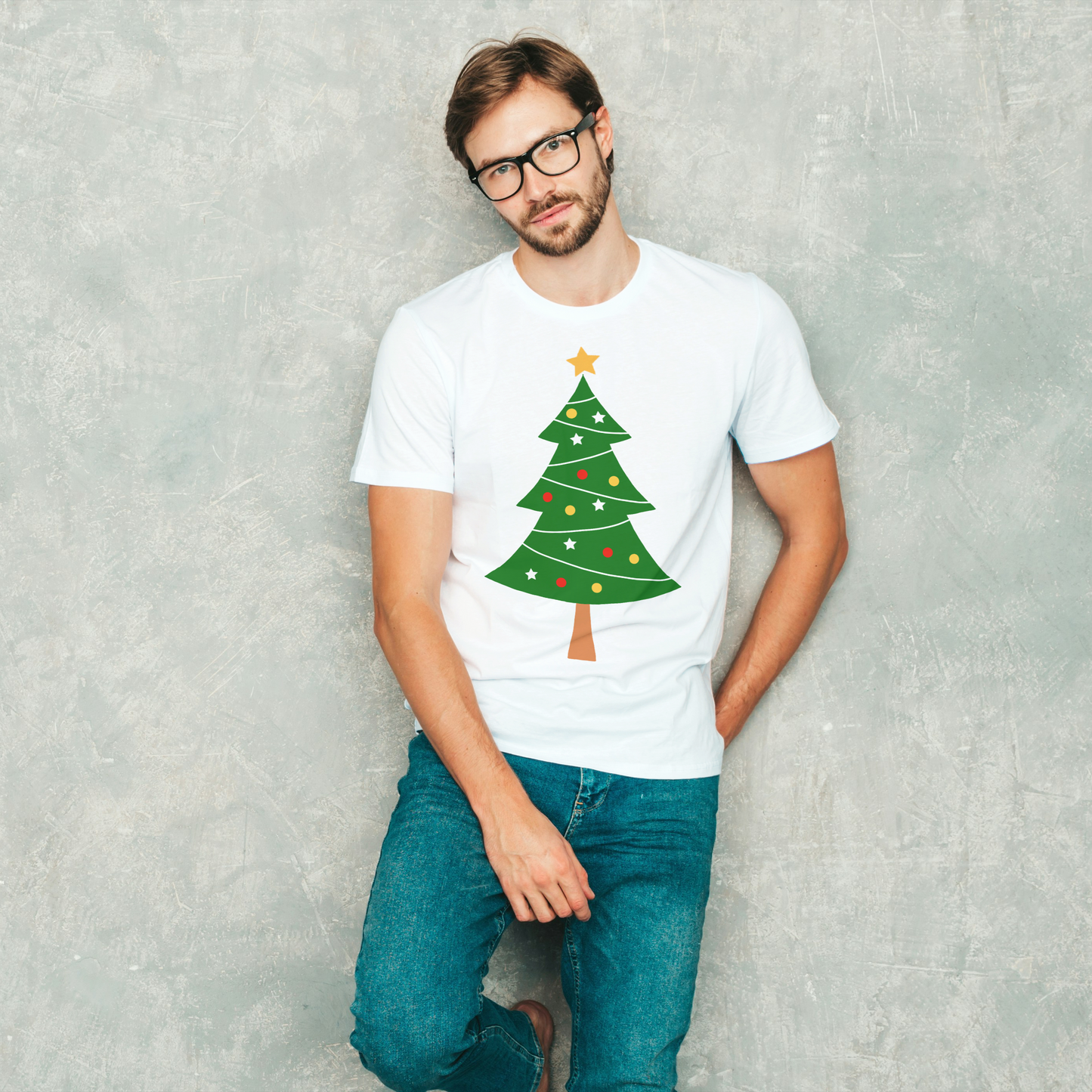 Short Sleeve T-shirt a festive spruce tree